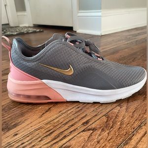 Nike Air Max Sneakers.  Gray/Pink. Like new condition.